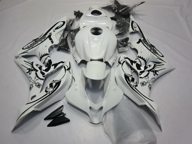 Gloss White Special Design 2007-2008 Honda CBR600RR Motorcycle Fairing