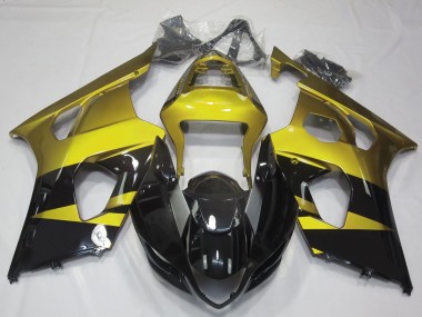 Gloss Yellow & Black 2003-2004 Suzuki GSXR 1000 Motorcycle Fairing