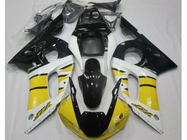 Gloss Yellow and Black 1998-2002 Yamaha R6 Motorcycle Fairing