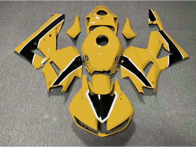 Gloss Yellow and Black 2013-2023 Honda CBR600RR Motorcycle Fairing