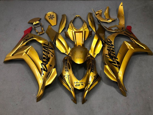 Gold 2016-2019 Kawasaki ZX10R Motorcycle Fairing