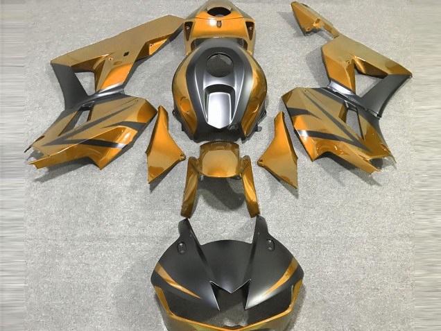 Gold and Matte Black 2013-2023 Honda CBR600RR Motorcycle Fairing