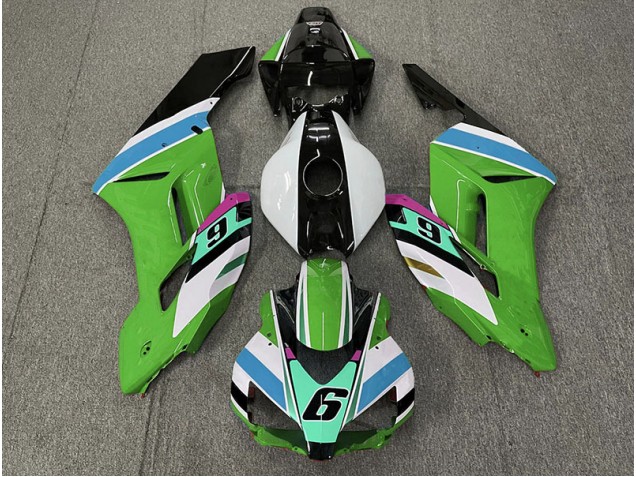 Green 6 2004-2005 Honda CBR1000RR Motorcycle Fairing