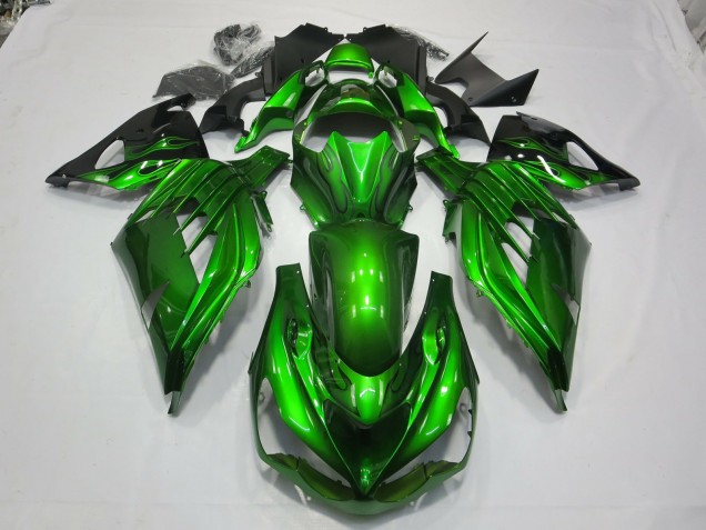 Green Black 2012-2021 Kawasaki ZX14R Motorcycle Fairing