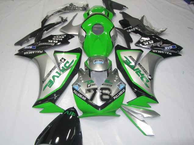 Green Silver 2012-2016 Honda CBR1000RR Motorcycle Fairing