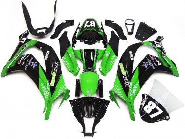 Green and Black 2016-2019 Kawasaki ZX10R Motorcycle Fairing