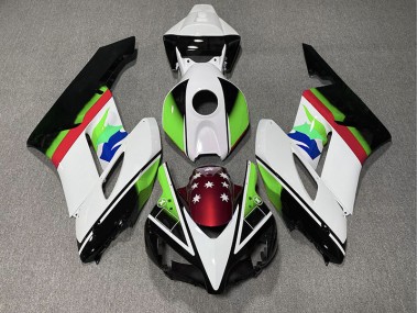 Green and Red Flag 2004-2005 Honda CBR1000RR Motorcycle Fairing