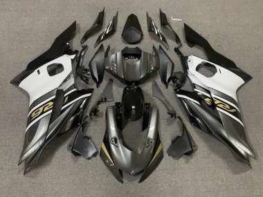 Gunmetal Grey and Gold 2017-2021 Yamaha R6 Motorcycle Fairing