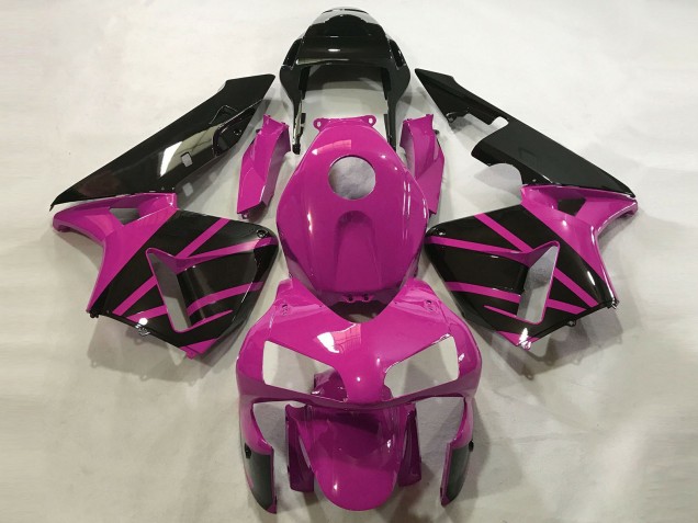 Hot Pink & Gloss Black 2003-2004 Honda CBR600RR Motorcycle Fairing