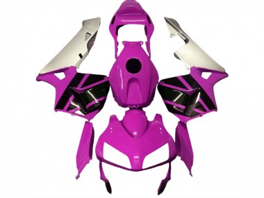 Hot Pink & Matte Silver 2003-2004 Honda CBR600RR Motorcycle Fairing