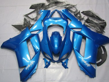 Light Blue 2007-2008 Kawasaki ZX6R Motorcycle Fairing