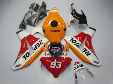 Light Orange Repsol 93 2008-2011 Honda CBR1000RR Motorcycle Fairing