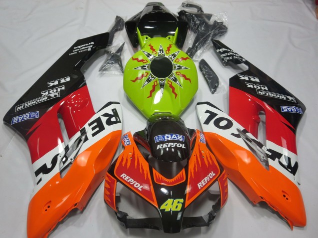 Lime Rossi Repsol 2004-2005 Honda CBR1000RR Motorcycle Fairing