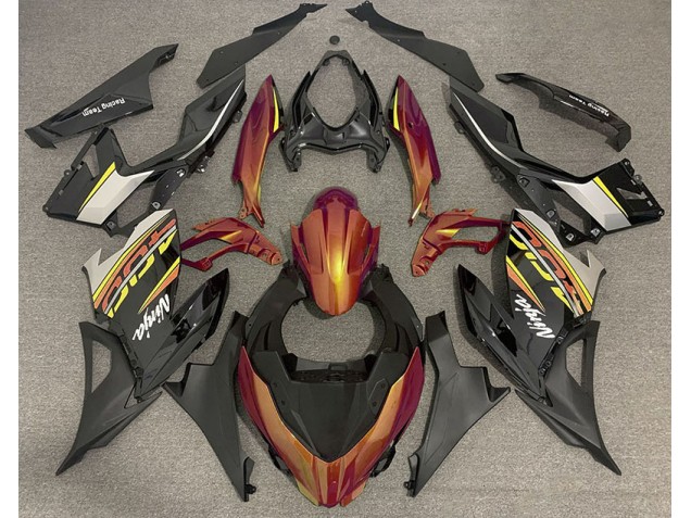 Liquid Orange and Grey 2018-2023 Kawasaki Ninja 400 Motorcycle Fairing