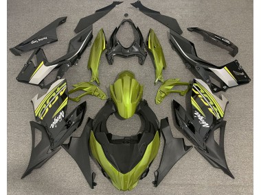 Liquid Yellow and Grey 2018-2023 Kawasaki Ninja 400 Motorcycle Fairing