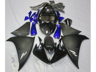 Matte Black & Blue 2009-2011 Yamaha R1 Motorcycle Fairing