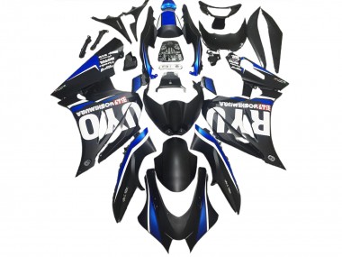 Matte Black & Blue 2017-2023 Suzuki GSXR 1000 Motorcycle Fairing