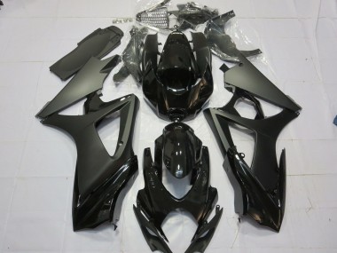 Matte Black Gloss Black 2007-2008 Suzuki GSXR 1000 Motorcycle Fairing