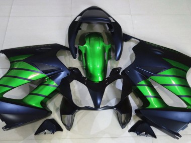 Matte Black & Green 2002-2012 Honda VFR800 Motorcycle Fairing