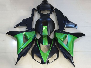 Matte Black & Green 2006-2007 Honda CBR1000RR Motorcycle Fairing