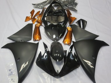 Matte Black & Orange 2009-2011 Yamaha R1 Motorcycle Fairing