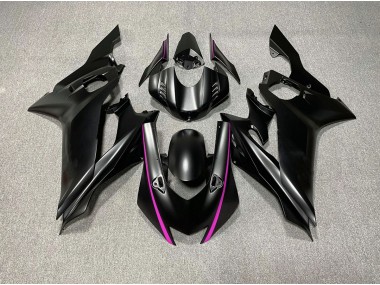 Matte Black & Pink Accents 2017-2021 Yamaha R6 Motorcycle Fairing