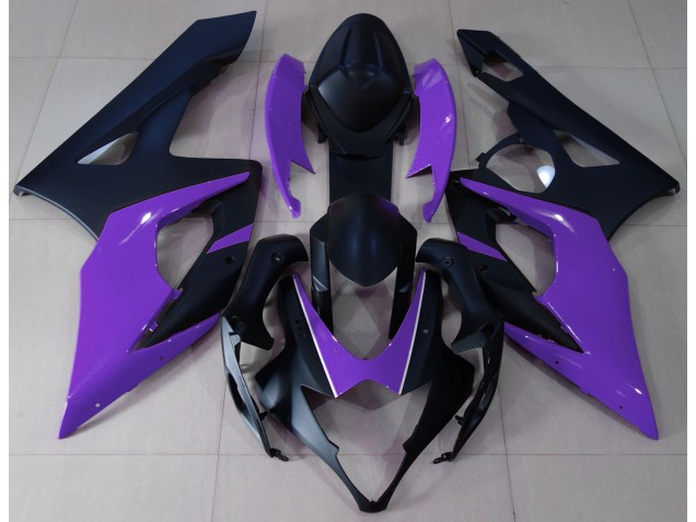 Matte Black & Purple 2005-2006 Suzuki GSXR 1000 Motorcycle Fairing