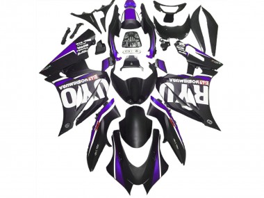 Matte Black & Purple 2017-2023 Suzuki GSXR 1000 Motorcycle Fairing