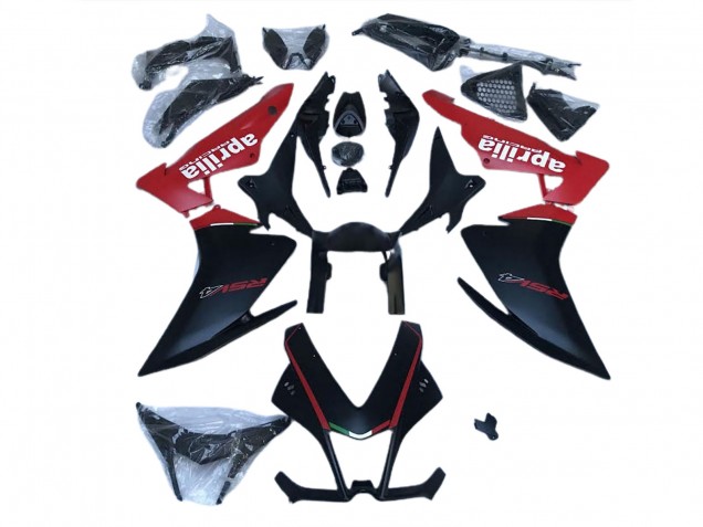 Matte Black & Red 2010-2015 Aprilia RSV4 1000 Motorcycle Fairing