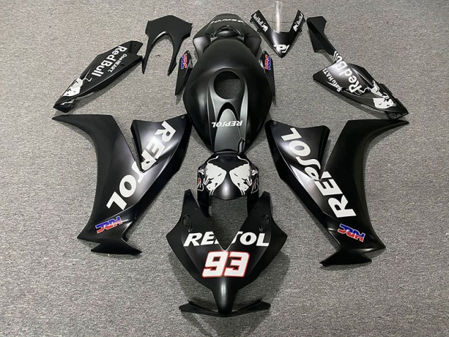 Matte Black Repsol 2012-2016 Honda CBR1000RR Motorcycle Fairing