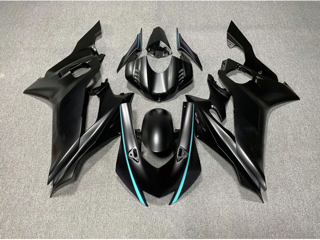 Matte Black & Teal Accents 2017-2021 Yamaha R6 Motorcycle Fairing