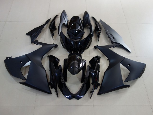 Matte Black and Gloss Black 2009-2016 Suzuki GSXR 1000 Motorcycle Fairing