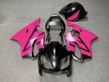 Matte Black and Pink 2001-2003 Honda CBR600 F4i Motorcycle Fairing