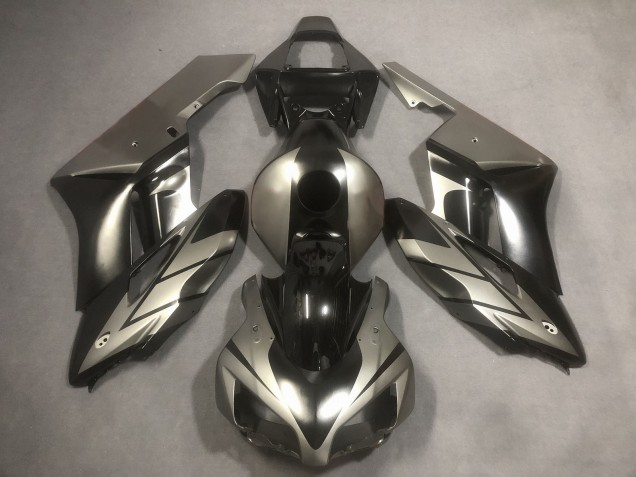 Matte Grey and Black 2004-2005 Honda CBR1000RR Motorcycle Fairing