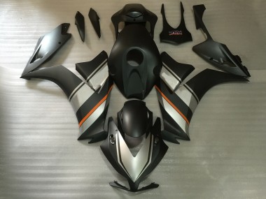 Matte Silver and Black 2012-2016 Honda CBR1000RR Motorcycle Fairing