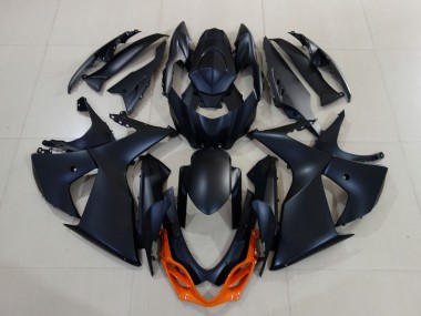 Matte and Orange 2009-2016 Suzuki GSXR 1000 Motorcycle Fairing