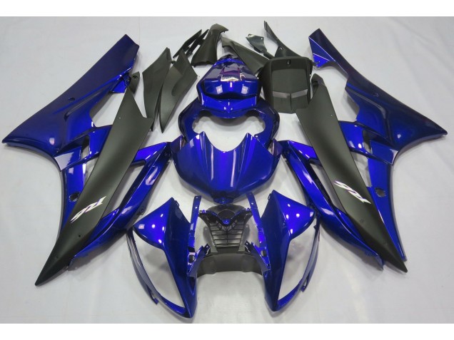 Metallic Blue & Black 2006-2007 Yamaha R6 Motorcycle Fairing