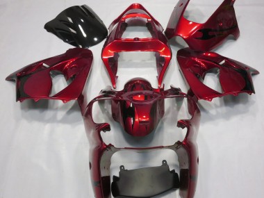 Metallic Red 2000-2002 Kawasaki ZX6R Motorcycle Fairing