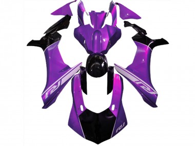 Mood Purple and Black 2015-2019 Yamaha R1 Motorcycle Fairing