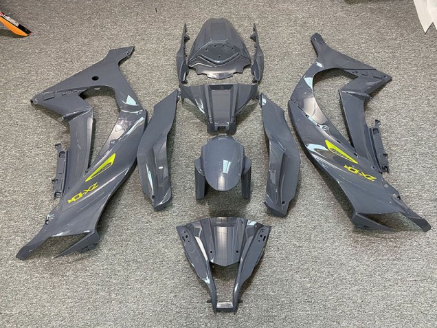 Nardo Grey & Yellow 2011-2015 Kawasaki ZX10R Motorcycle Fairing