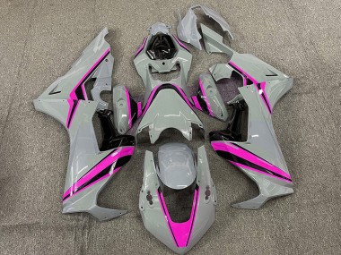 Nardo with Pink Stripes 2017-2023 Honda CBR1000RR Motorcycle Fairing