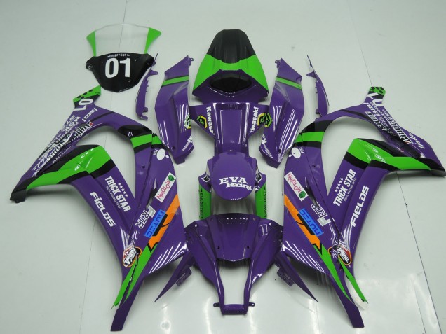 OEM Style Purple 2011-2015 Kawasaki ZX10R Motorcycle Fairing