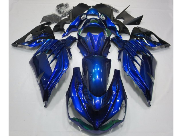 Ocean Blue Gloss 2012-2021 Kawasaki ZX14R Motorcycle Fairing