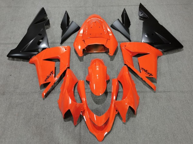 Orange Black 2004-2005 Kawasaki ZX10R Motorcycle Fairing