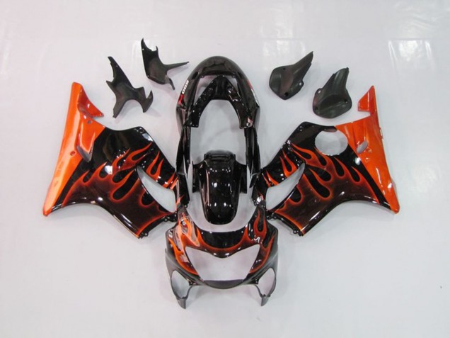 Orange Flame 1999-2000 Honda CBR600 F4 Motorcycle Fairing