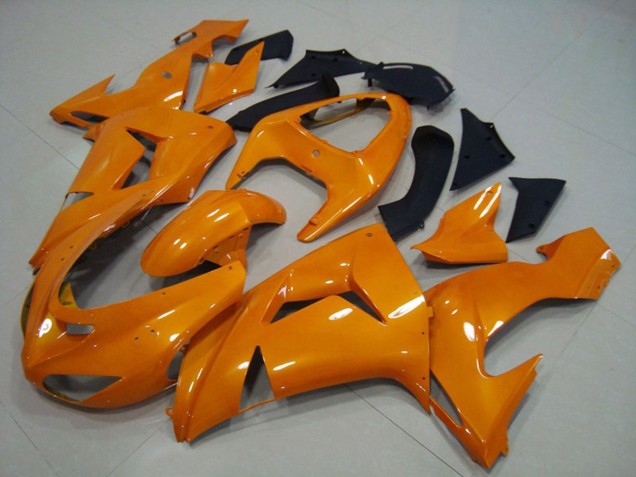 Orange Plain 2006-2007 Kawasaki ZX10R Motorcycle Fairing