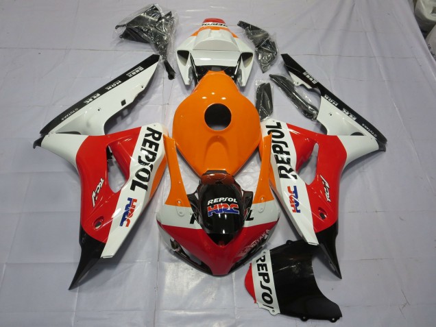 Orange Repsol 2006-2007 Honda CBR1000RR Motorcycle Fairing