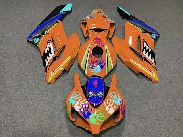 Orange Shark 2004-2005 Honda CBR1000RR Motorcycle Fairing