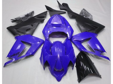 Pearl Blue & Black 2004-2005 Kawasaki ZX10R Motorcycle Fairing