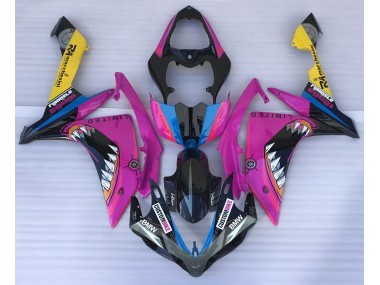 Pink Shark 2007-2008 Yamaha R1 Motorcycle Fairing